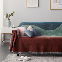 Endless Hills & Sea Sofa Cover, RAWHOUSE's Own Design – Woven Fabric Dustproof Sofa Cushion