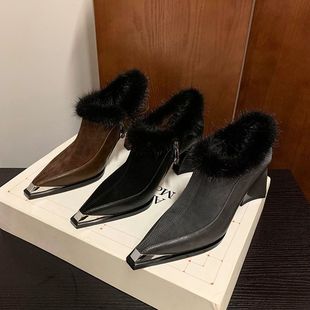�����{�S7.5CM�p���L��ײ�����^ëëЬ��2024������ʽ�Tʿ����ѥ