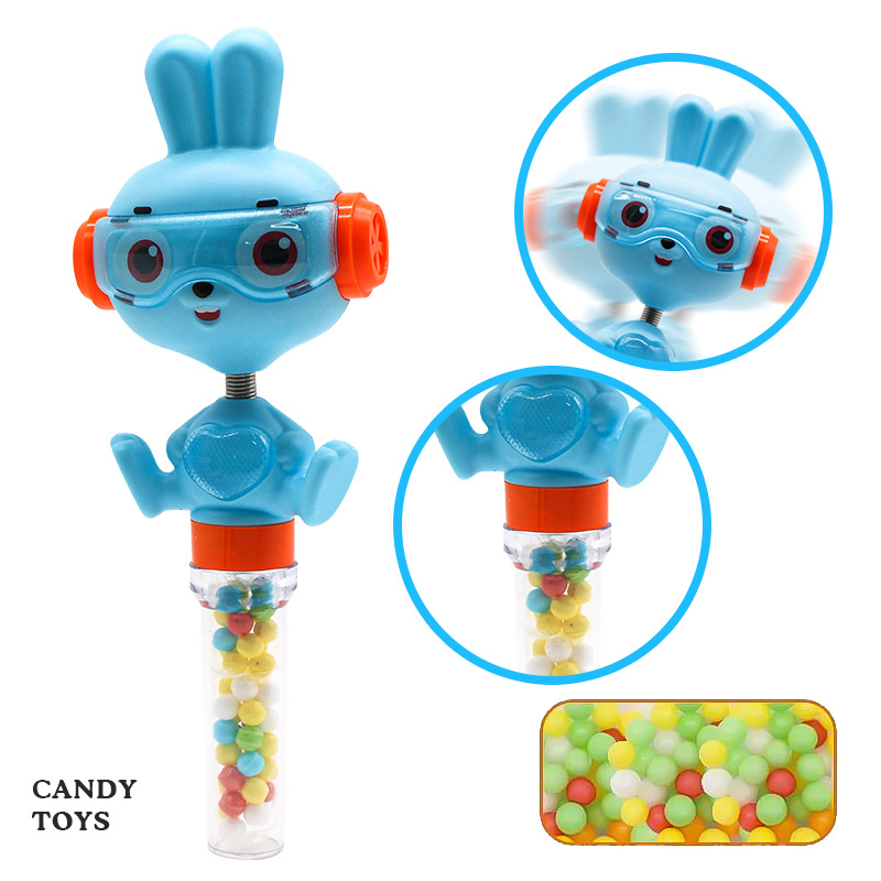 儿童装糖玩具新款卡通小兔子摇哨萌兔手摇哨宝宝手持玩具新款糖玩