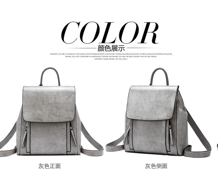 Agent Partnership 2026 New Ladies Backpack Genuine Leather Multi-functional Backpack Guangzhou Wholesale