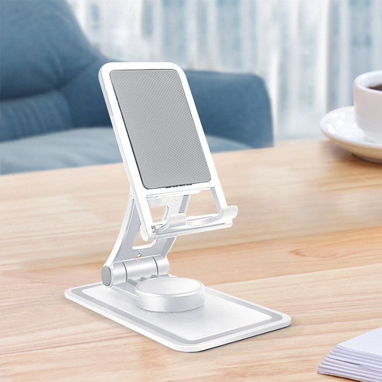 360-Degree Rotating Phone Holder, Multi-Angle Foldable, Portable Desktop Tablet Universal, Logo Processing, Portable