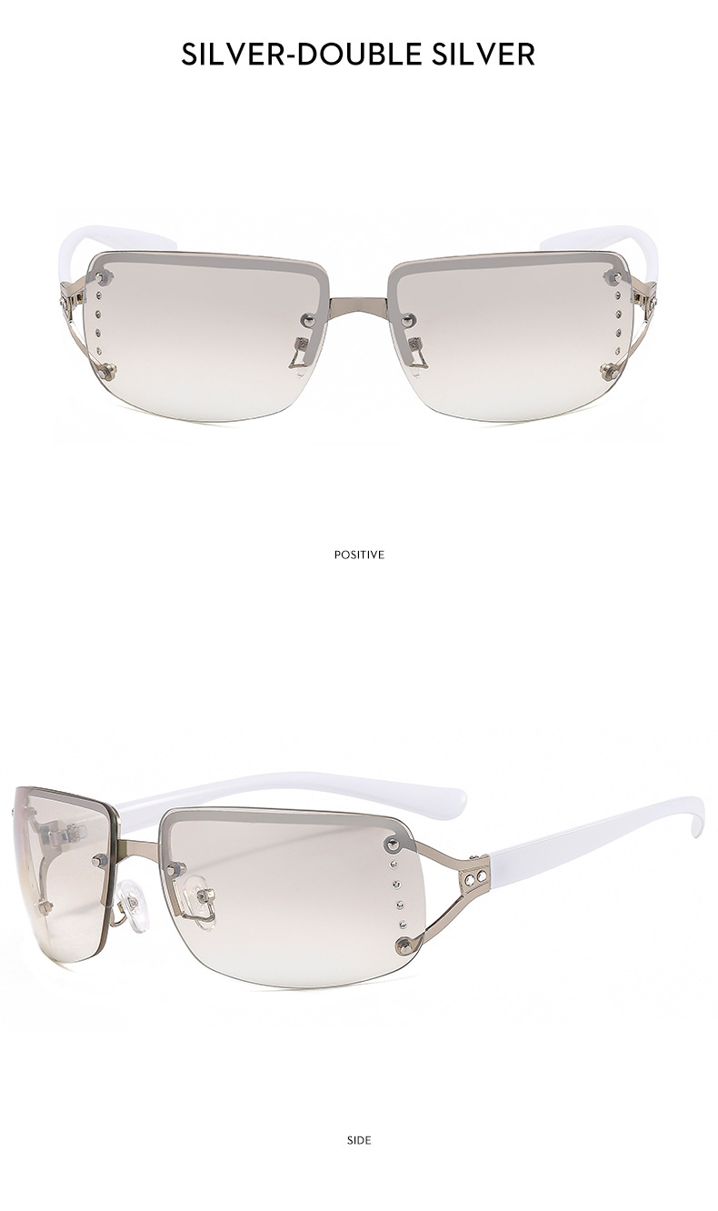 Y2k Square Sunglasses With Diamante Detail For Women_voghion.com