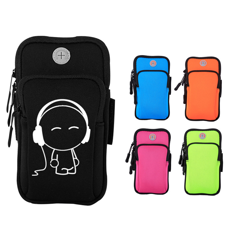 New sports arm bag mobile phone arm band arm bag men and women running wrist bag waterproof gift can be printed logo manufacturer