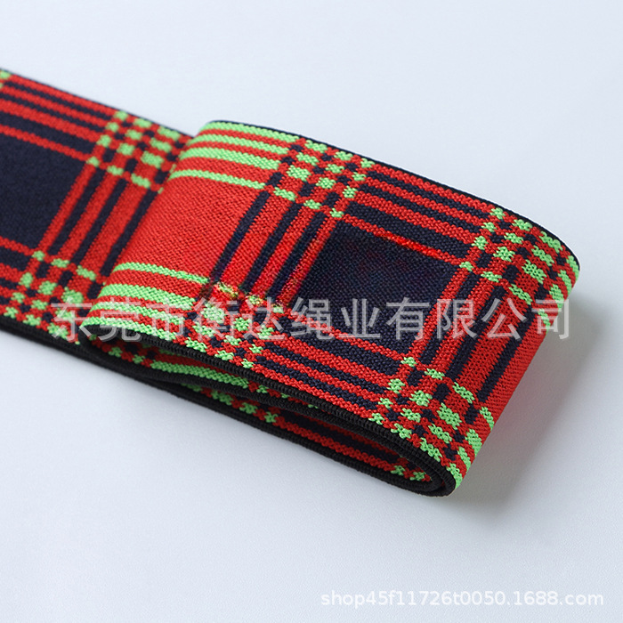 Inventario de 4cm cuadrillas computadora jacquard correa elástica vaqueros expuestos duraderos pantalones interiores cintura de alta elasticidad