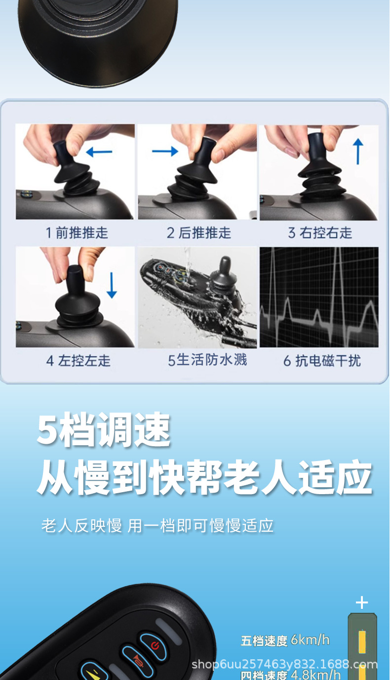 Electric Wheelchair 700W Folding Portable Disabled Intelligent Fully Automatic Four-wheel Sneeper Wheelchair for the Elderly