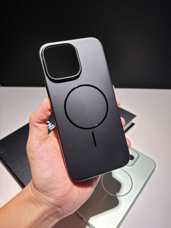 苹果16promax手机壳磁吸超薄iPhone17纯色磨砂细圈14大孔15保护壳|undefined