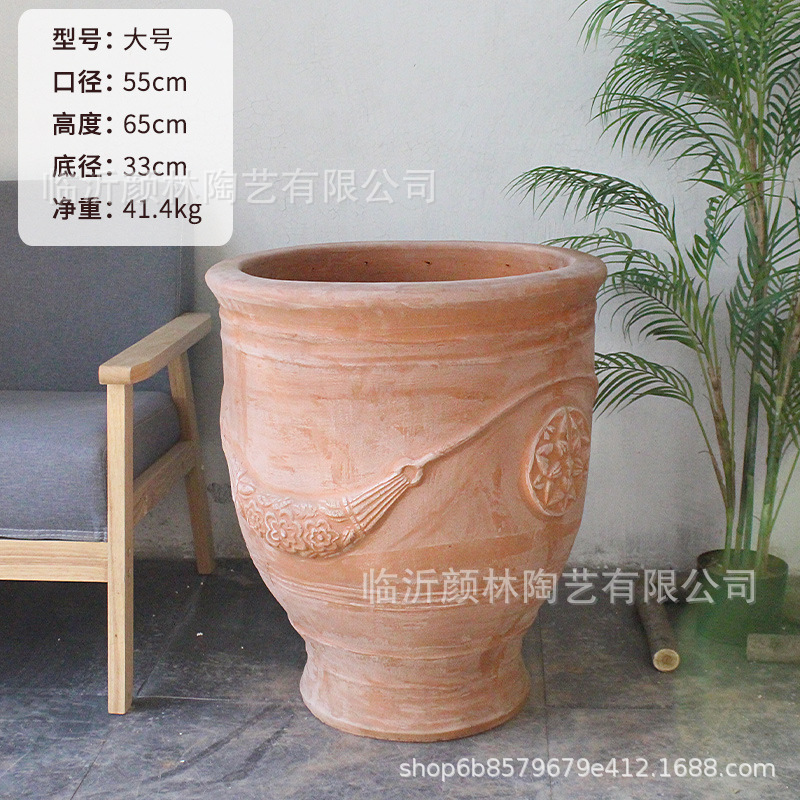 vasijas de flores de estilo americano vasijas de cerámica artísticas rurales vasijas de plantas verdes vasijas de flores de pies altos vasijas de vasijas de flores vasijas de cerámica roja vasijas de cerámica europea