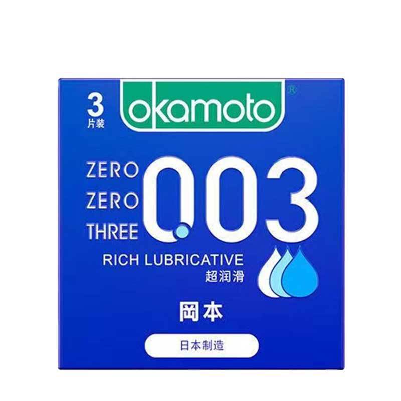 Okamoto003 super lubricante 2 3 6 10 condones para adultos productos sexuales al por mayor