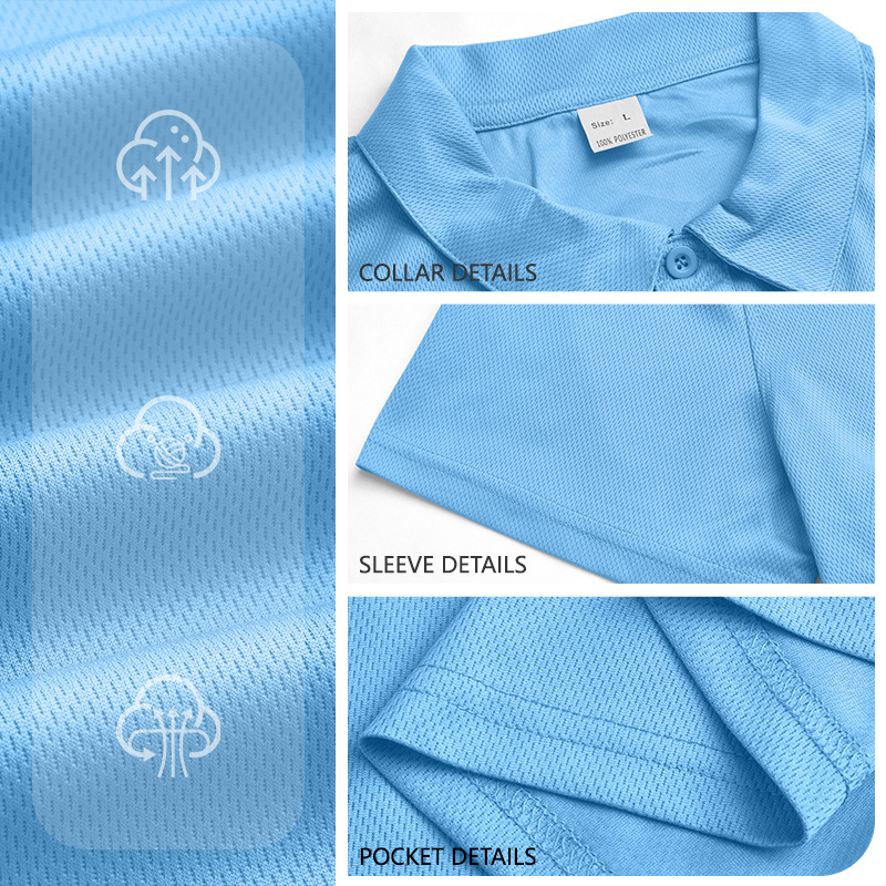 Europa y Estados Unidos transfronterizos hombre polo de verano con solapa de mangas cortas transpirables piel deportiva casual moda de hombre de mangas cortas hombre image 4