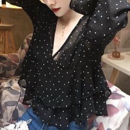 2025上衣女装防晒漂亮小衫短款显瘦衬衫喇叭长袖罩衫衬衣其它|undefined