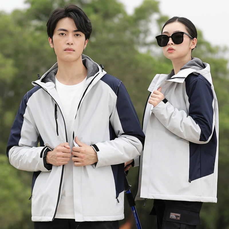 Плюшевая толстая наружная куртка мужская и женская рабочая одежда зимний поход ветрозащитная водонепроницаемая куртка теплая хлопчатобумажная одежда на заказ