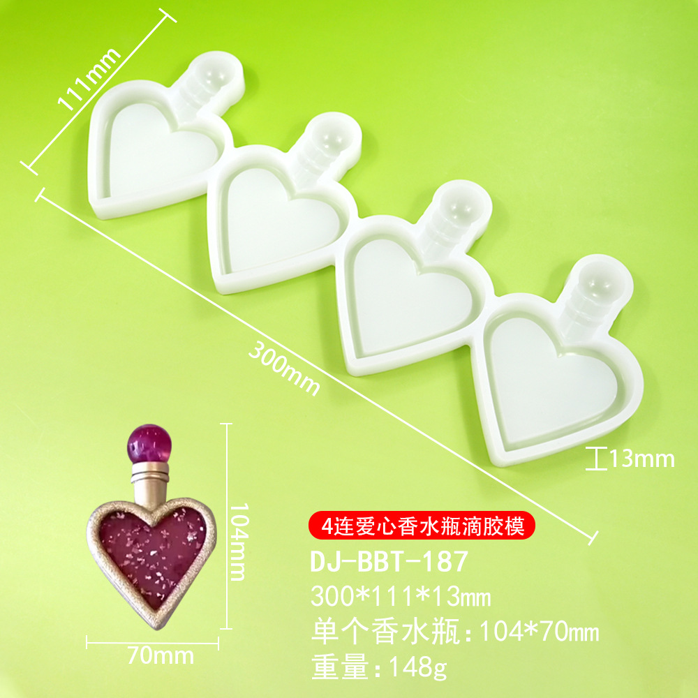 Epoxy molde día de san valentín anillo de diamantes amor tridimensional rose garland lollipop queso palo molde chocolate molde de silicona