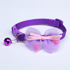 Choker with bow, small bell, accessory, pet, cat, wholesale