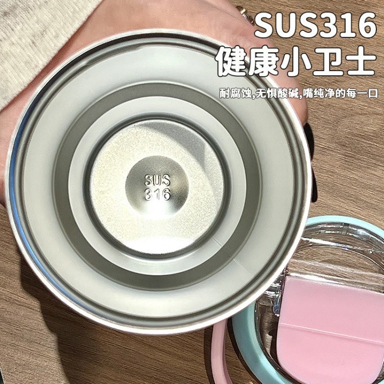 Hombres y mujeres nuevas tazas de aislamiento de alto valor facial de oficina tazas de hielo de doble bebida con mangas de paja portátiles tazas de agua de estudiantes al por mayor