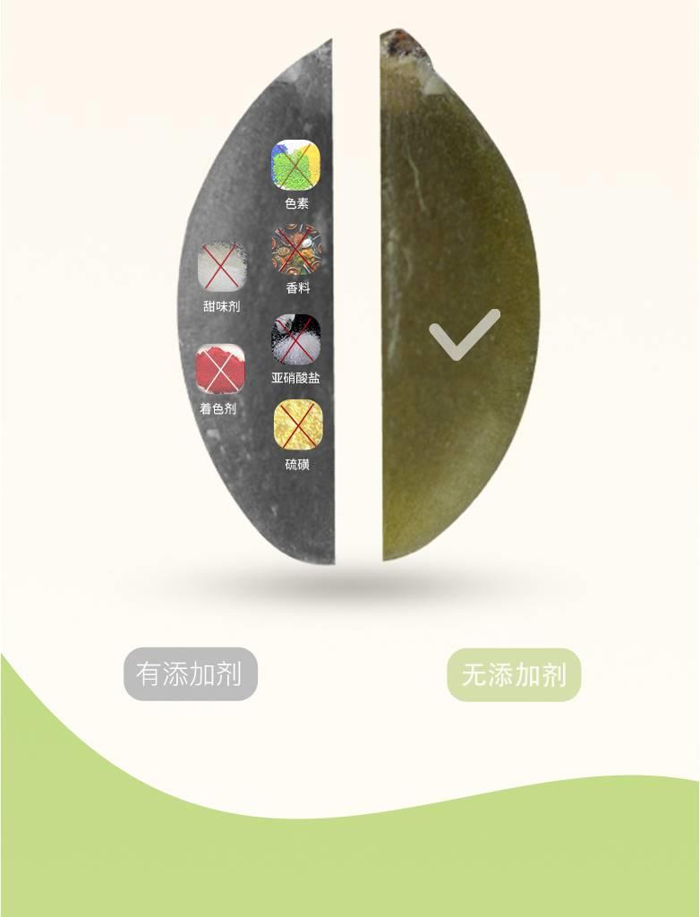 Pumpkin Seed Kernels Nan Gua Zi Ren Raw Hulled Seeds 60g Jar Snack Topping quality and texture
