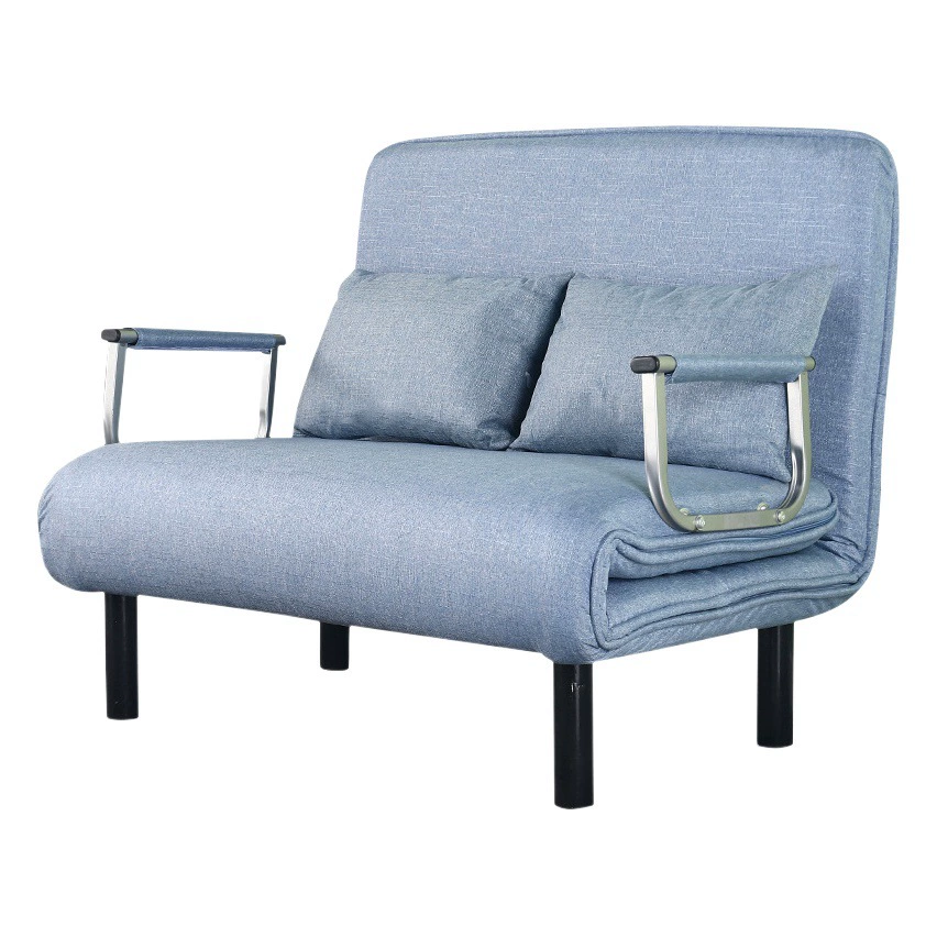 Двухцелевая небольшая квартира, гостиная, многоразмерный диван-кровать, комната для аренды, простой бытовой экономичный складной диван из хлопка и льна