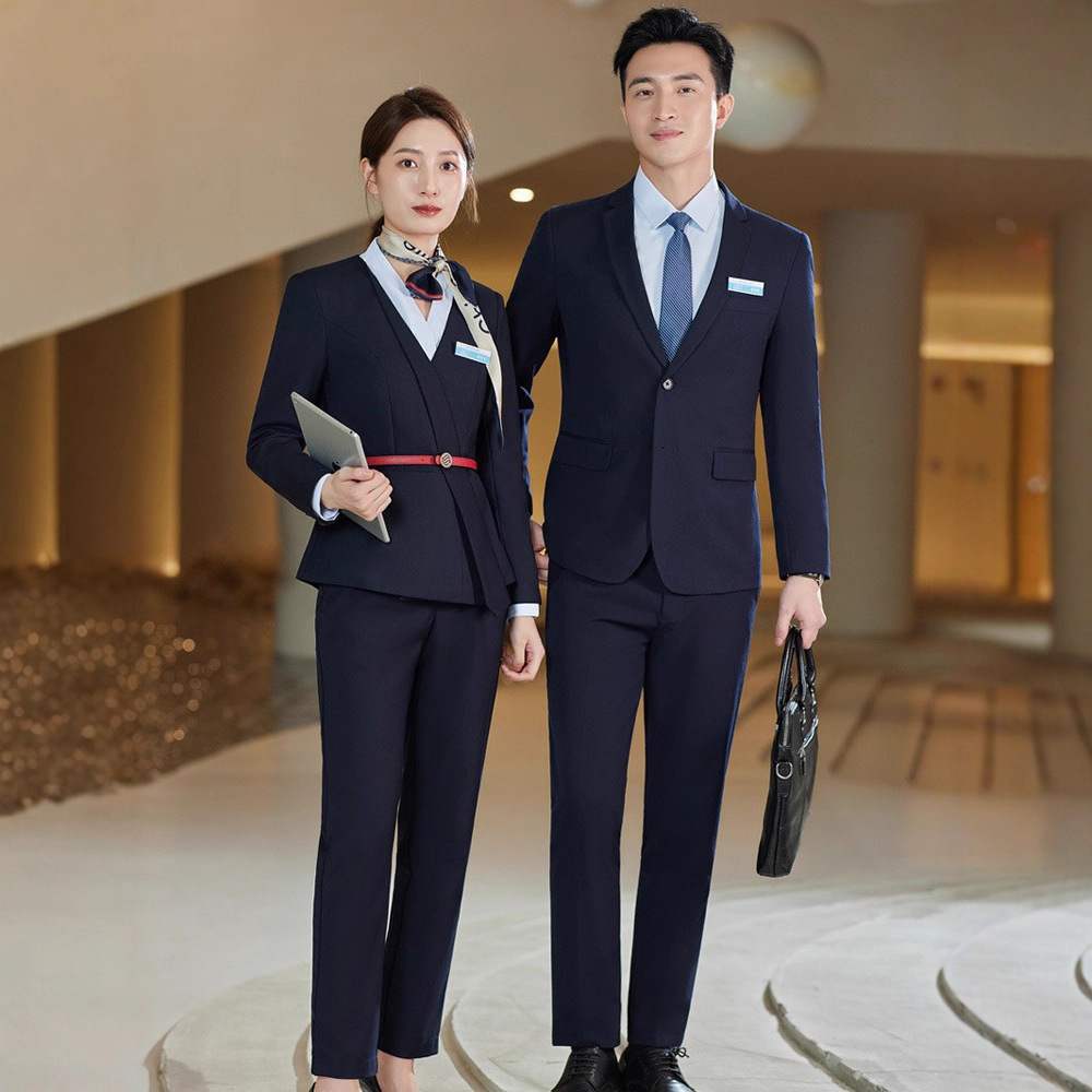 中国移动客服工作服男女同款套装移动公司营业厅西装上班工装正装