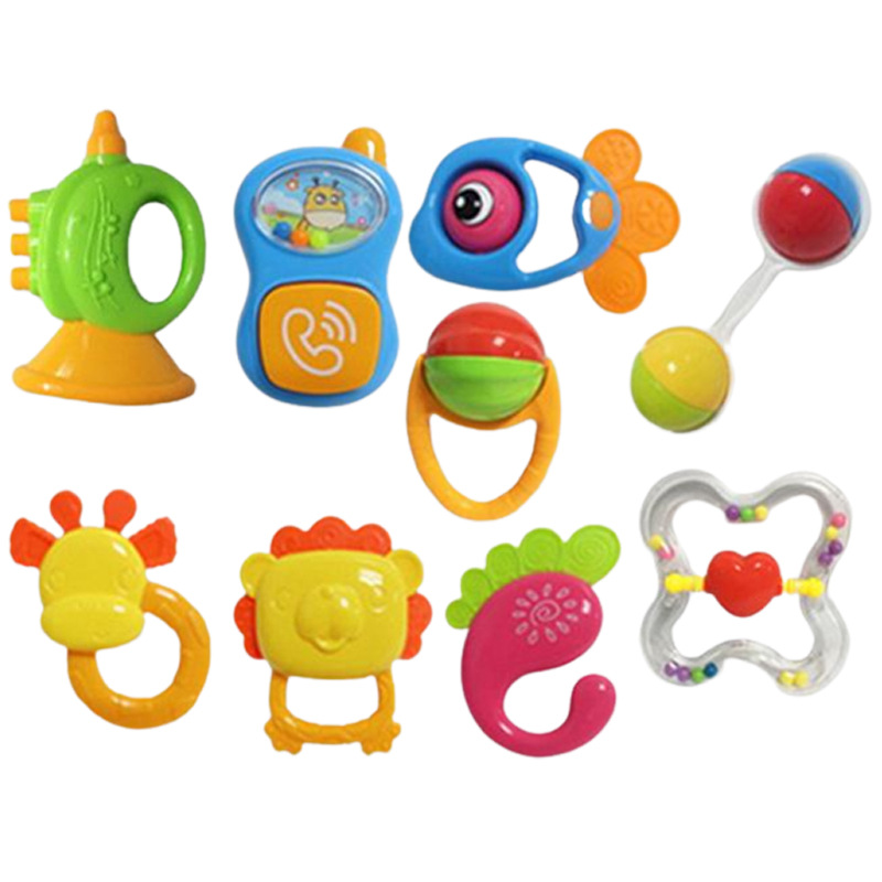 Baby toys for 3-6-12 months, eco-friendly teething rings for babies 0-1 years old, newborn rattle and crib mobile factory