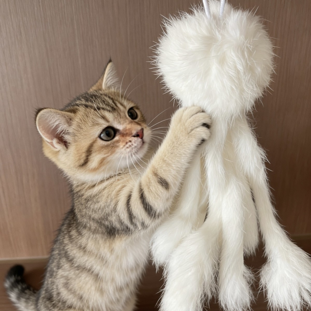 章鱼须真兔毛 八爪鱼工厂批发逗猫棒穗条羽毛毛绒替换头DIY猫咪玩