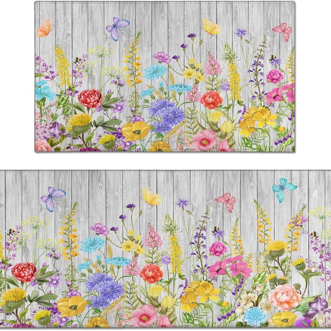 2024 Amazonas primavera y verano flor decoración de cocina girasol flor pequeña alfombra fresca alfombra absorbente del lavabo