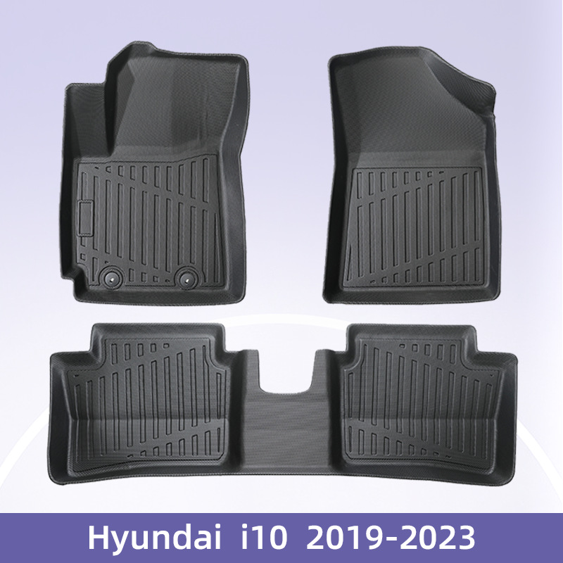 Europa para Hyundai i10 2019 - 2023 combustible 3D todo el tiempo material TPE almohadilla de pie de automóvil