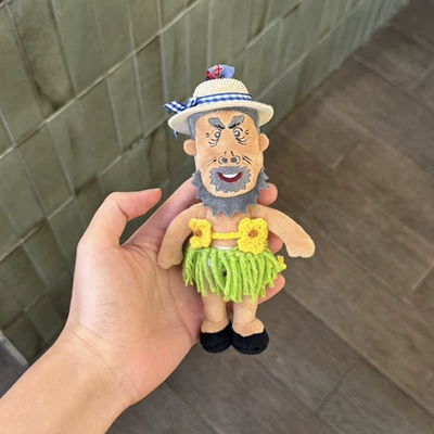 Pluş açarlıqlar Funny Doll Cute Keychain - straw-hat-samba-grandpa-cow-pendant