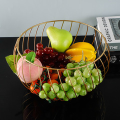 Household Iron Wrought Irregular Fruit Basket Kitchen Living Room Coffee Table Fruit Plate Household Creative Snack Storage Basket Wholesale