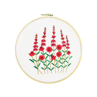 Amazon cross-border embroidery diy handmade material package production three-dimensional flowers and plants Suzhou embroidery three-dimensional ribbon embroidery