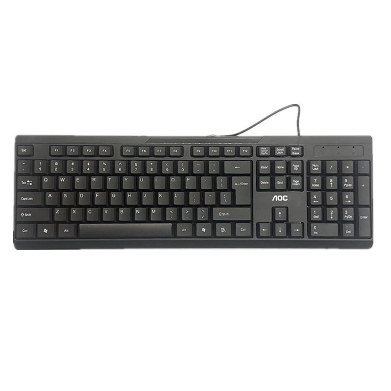 Проводная клавиатура AOC TPV KB161, USB, для офиса и дома, для ноутбука и стационарного компьютера