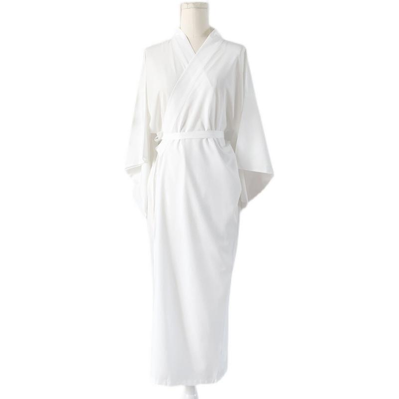 Japanese Kimono Bathrobe Wings White dress Sleeve Wings in stock Base Shirt Long Jacket Lined Kimono
