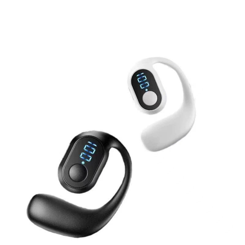 Новая Bluetooth-гарнитура с цифровым дисплеем OWS, длительным сроком службы батареи, низкой задержкой, с креплением на ухо и костной проводимостью, с креплением на заушине Huaqiangbei