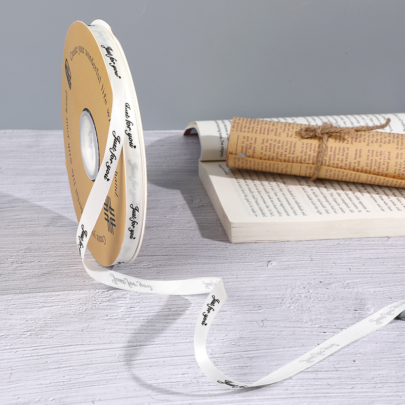 1cm100 tamaño sólo para usted Inglés cinta de poliéster flores regalo DIY decoración de la torta del regalo cinta de color