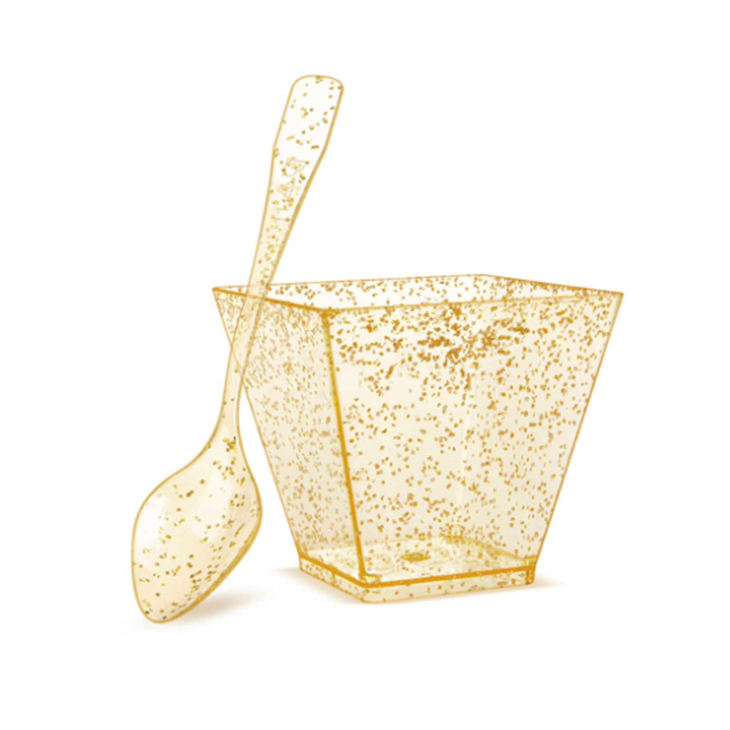 Desechable transparente creativa jalea mesa de postre mousse taza portátil mini taza de plástico cuadrada fábrica al por mayor