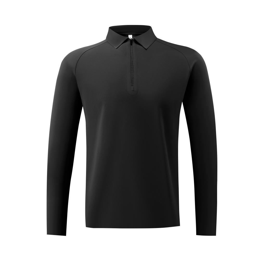 Camisas de polo deportivas de alta calidad, ropa de trabajo blanca, camiseta de collar para hombres, camiseta de polo de manga larga personalizada