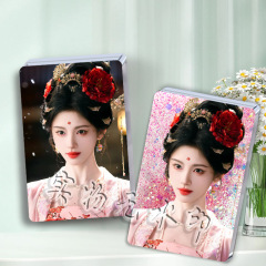 Jue Jingyi 流砂麻雀スター周辺ペンダントサポートペンダントカードレンガアクリルデスクトップ装飾品誕生日ギフト