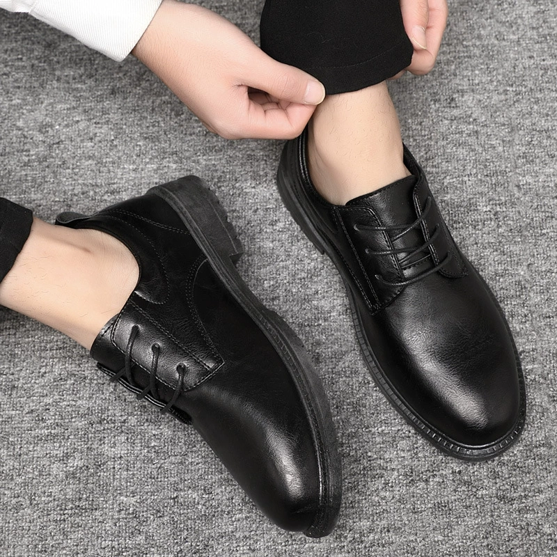 Кожаная обувь мужская бизнес повседневная обувь мягкая подошва