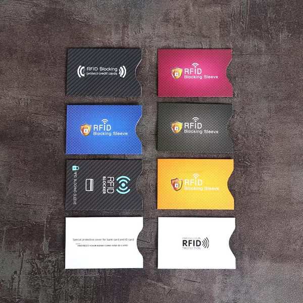 Coated Paper Aluminum Foil Card Holder Rfid Shielded Card Holder Anti-Theft Brush Anti-Scanning Anti-Degaussing Bank Card Id Card Holder
