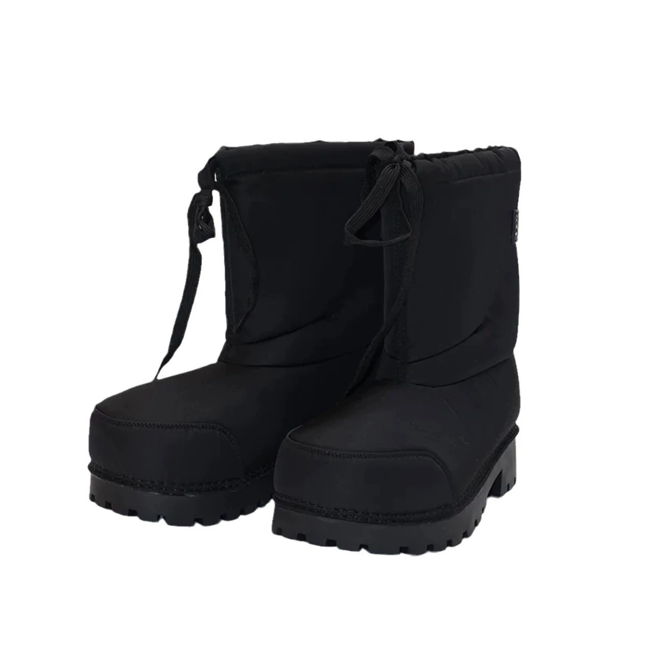 Fleece ski winter high low boots platform for leisure