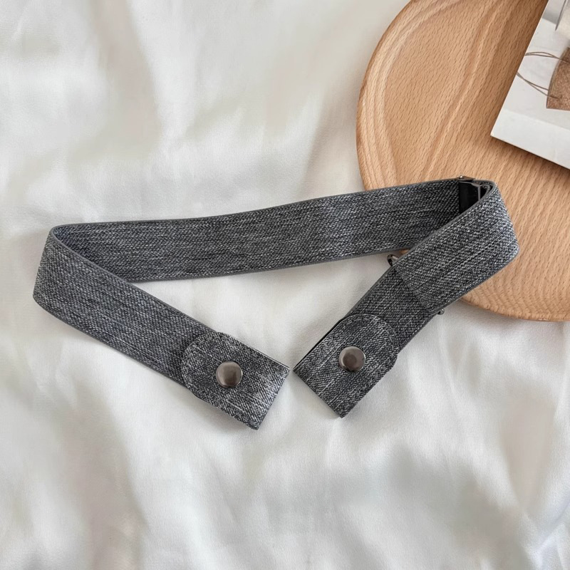 Cinturón perezoso para mujer jeans apretar cinturón portátil cintura artefacto cinturón invisible cinturón elástico simple