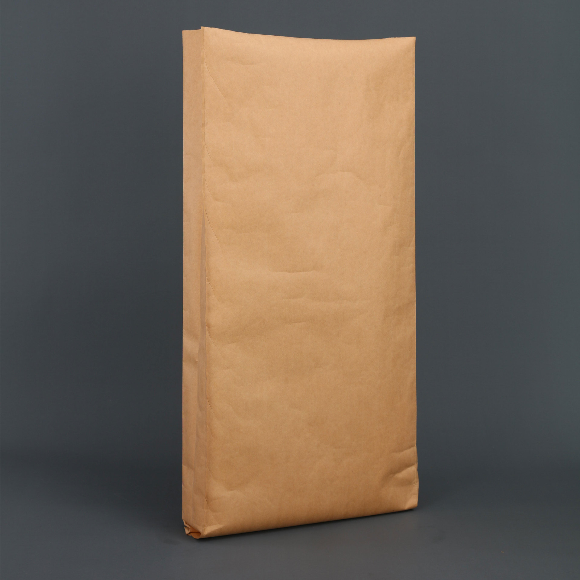 空白纸塑复合袋定制25kg通用本色饲料包装袋加厚方底牛皮纸编织袋