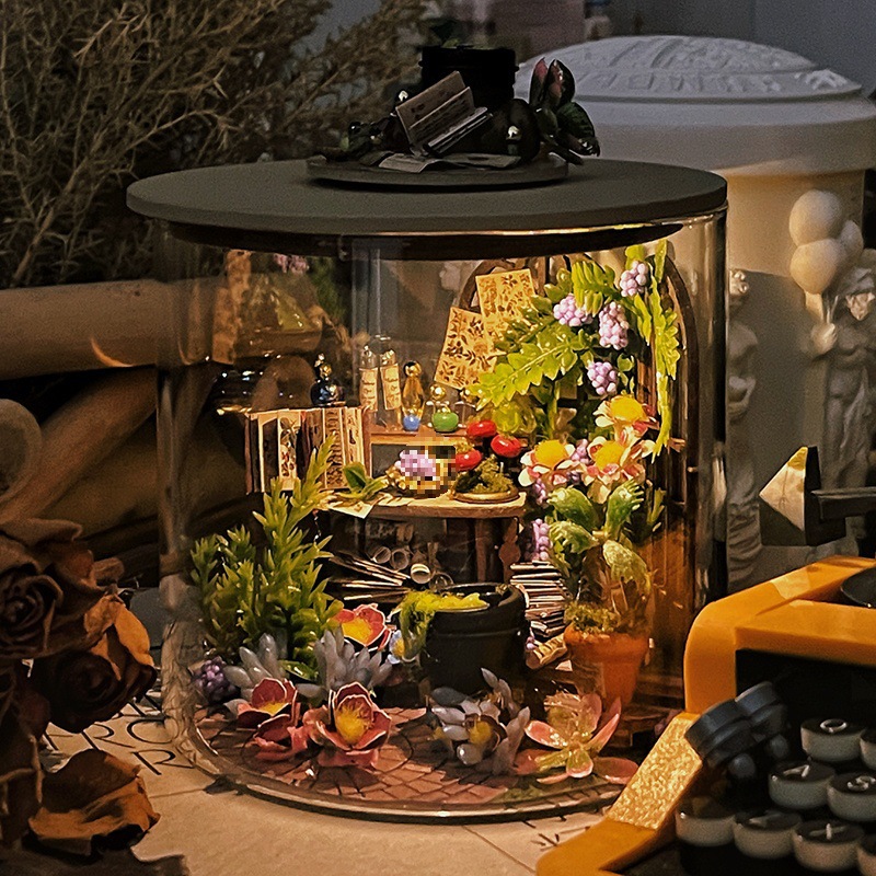 コテージドリームボトル手組み立てハウスシーンモデルハリーポッターマジックコテージ誕生日プレゼント女性木製