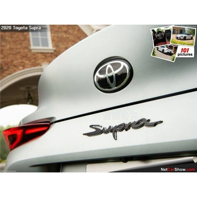 Suitable for 20 Toyota Supra sports car tail box emblems, black and red modified car stickers