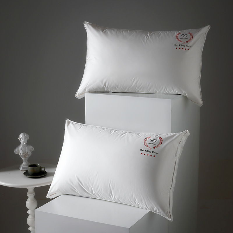 High-end Five-star Hotel 95 White Goose Down Pillow Cervical Spine Protection Household Feather Down Pillow High-end Five-star Hotel 95 White Goose Down Pillow Cervical Spine Protection Household Feather Down Pillow