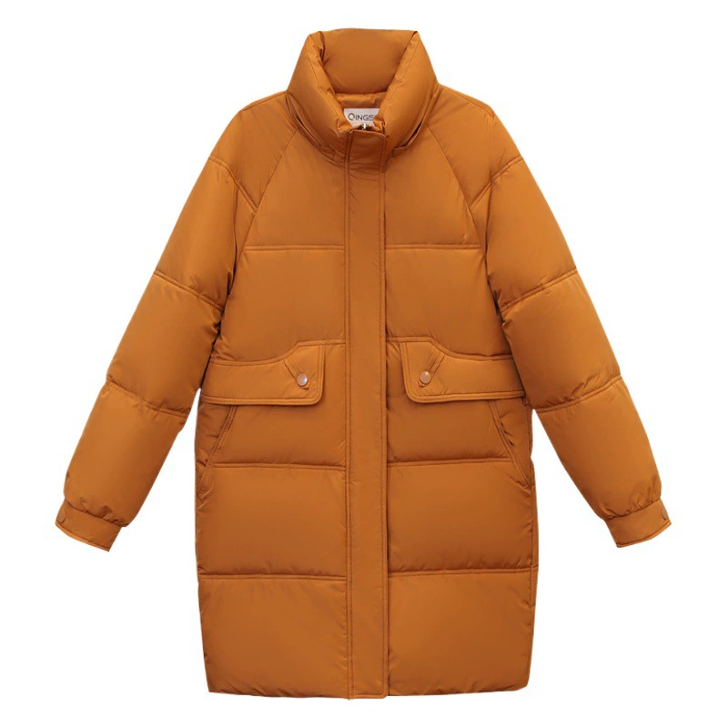 2025 новая зимняя пуховая куртка для женщин средней длины модная хлопковая верхняя одежда с капюшоном утепленная зимняя хлопковая куртка