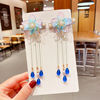 Retro hairpins, pendant with tassels, hair accessory, hairgrip, children's Hanfu for adults