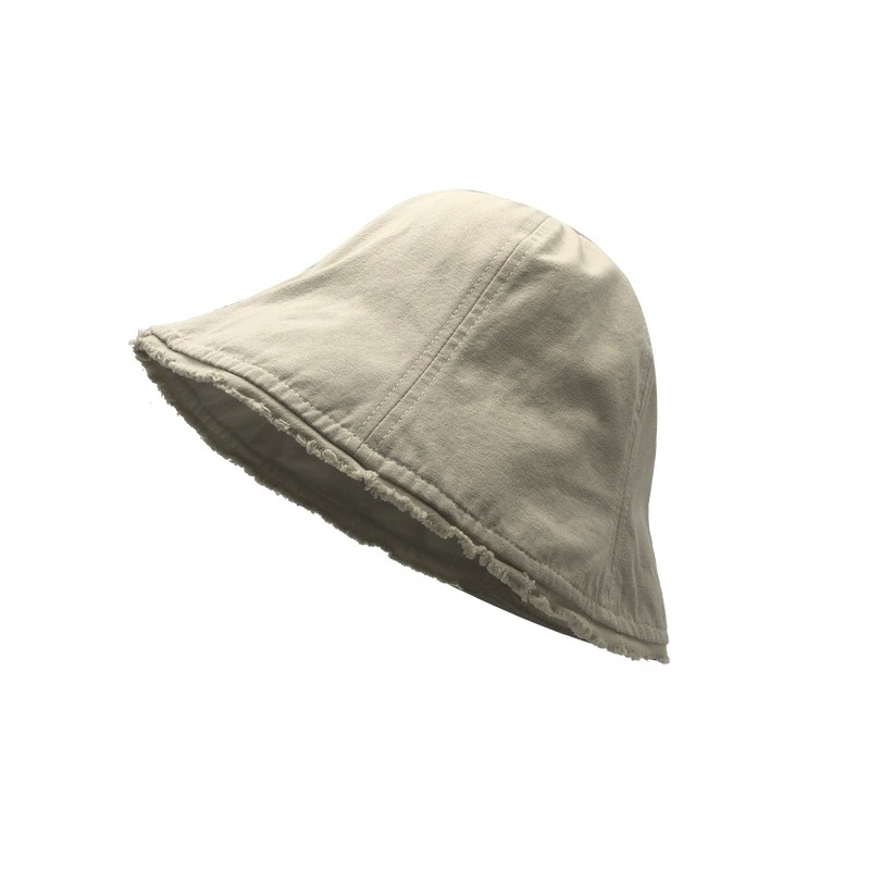 Women’s Plain Round Top Bucket Hat For Sun Protection And Style_voghion.com