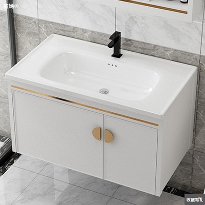 Ultra narrow wash basin 40CM Bathroom cabinet Small apartment Wash station combination Wall Mount one Wash one's face Basin