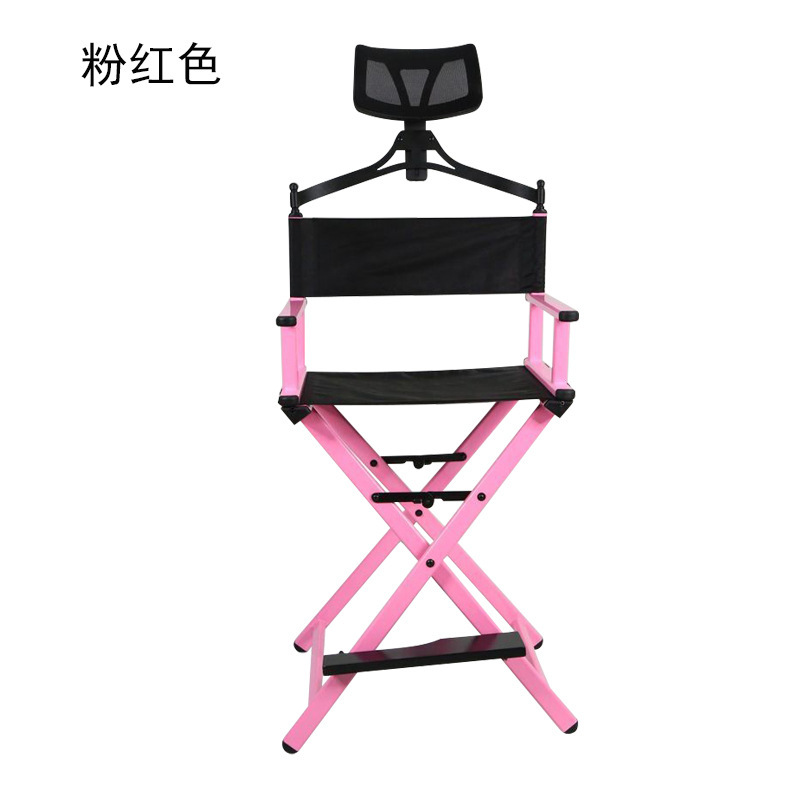 Nueva silla plegable de aleación de aluminio silla de maquillaje profesional silla de respaldo simple silla de alta dirección silla de ocio silla portátil
