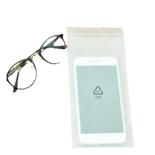Wholesale CPE frosted flat pocket translucent mobile phone case self-adhesive plastic bag mobile phone accessories cpe bag