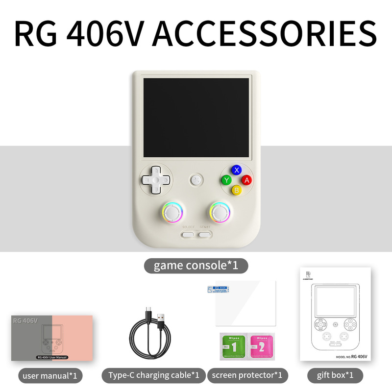 ANBERNIC安伯尼克RG 406V 跨境爆品竖版安卓高性能大屏掌上游戏机|undefined
